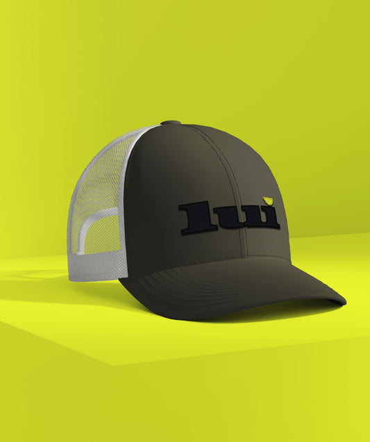 Casquette SIMON. khaki noir jaune