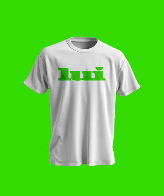 T-shirt GIGI manches courtes Blanc & vert fluo